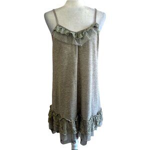 My Pretty Angel Y2K Green Fairy Ruffle Mini Dress Women's L